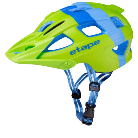 4camping.cz - Dětská cyklistická helma Etape Hero - 55-58 cm / modrá/zelená