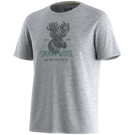 Pánské funkční triko Smartwool Men's Moose Mode Active Short Sleeve Gra