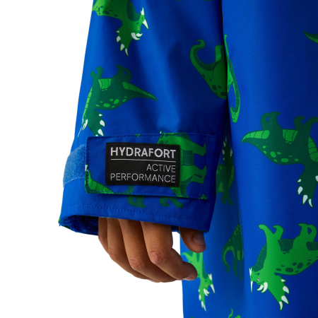 Dětský nepromokavý kabát Regatta Junior Changing Robe Olymp Blue Dino