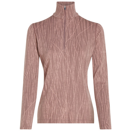 Dámské funkční triko Icebreaker Women Merino 260 Tech Vertex LS Half Zip Delta Lines AOP