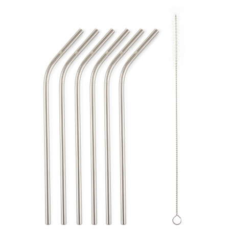 Brčka G21 BeEco Classic 6 ks zahnutá + kartáček na čištění