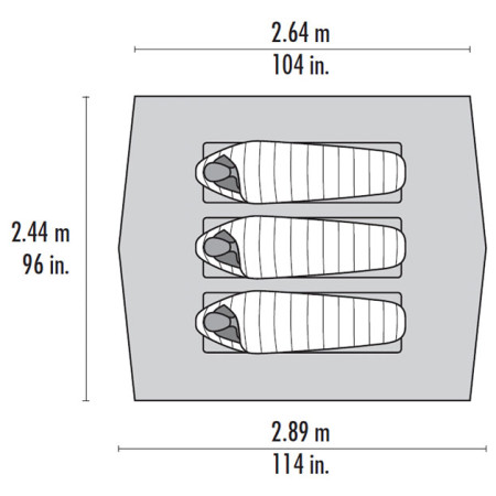 Přístřešek MSR Thru-Hiker 70 Wing V2