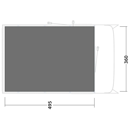 Podložka pod stan Outwell Footprint Denver / Colorado 6 Air