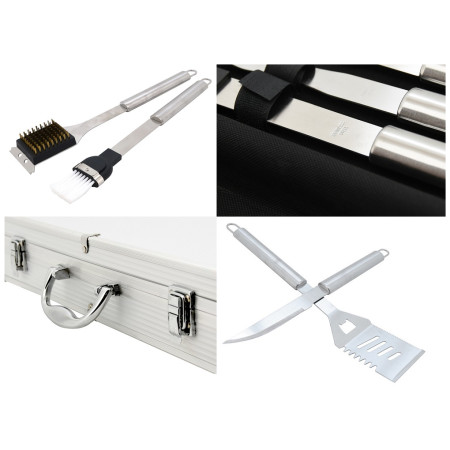 Grilovací nářadí Cattara 11 ks alu kufřík