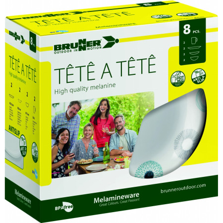 Sada nádobí Brunner Set tête-à-tête Deep Sea 8 pcs