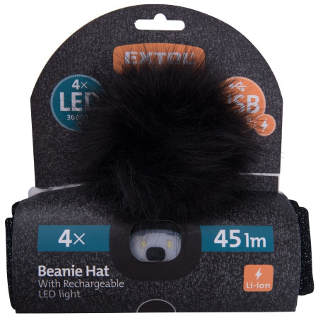 Dámská čepice s čelovkou Extol Light