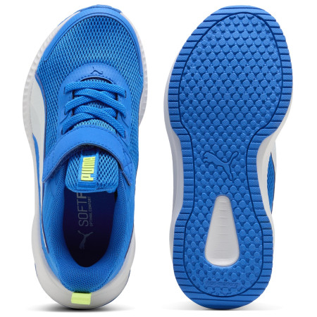 Dětské boty Puma Flyer 4 AC+ PS Racing Blue-Lime Squeeze-