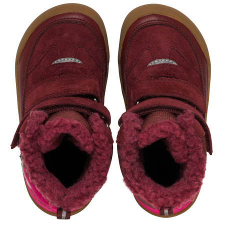 Dětské zimní boty Viking Outdoor Footwear Alv Barefoot Paw Warm WP 2V Burgundy