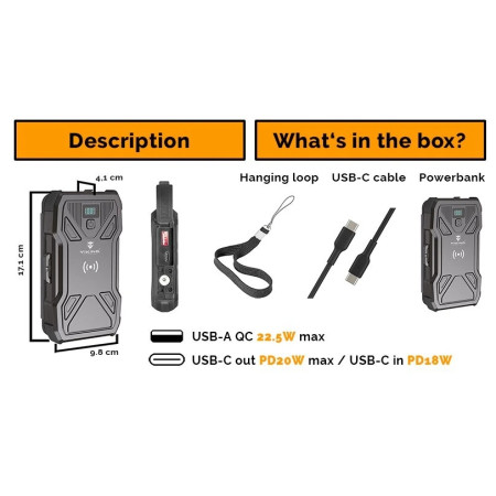 Solární powerbanka Viking Technology Tyr I