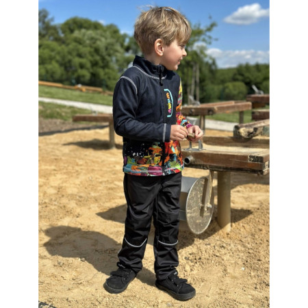 Dětské softshellové kalhoty WAMU Černá