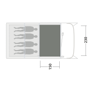 Koberec ke stanu Outwell Cozy Carpet Monterey 4 Air