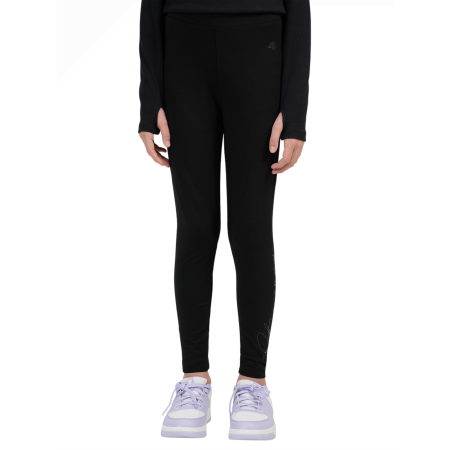 Dětské legíny 4F Tights Cas F313 Deep Black