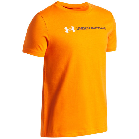 Dětské funkční triko Under Armour UA B Logo Wordmark SS Outrageous Orange