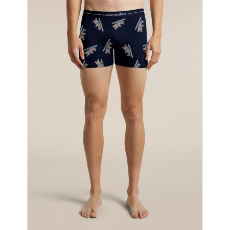 Pánské funkční boxerky Icebreaker Men M 150 Anatomica Boxers BearTourAOP
