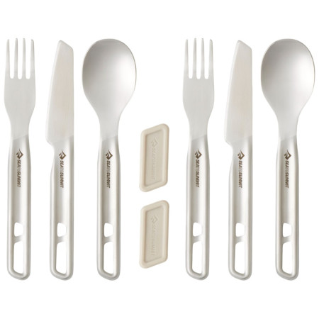 4camping.cz - Sada příborů Sea to Summit Detour Stainless Steel Cutlery Set 6 Piece - stříbrná