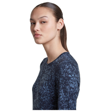 Dámské funkční triko Icebreaker Women M 200 Oasis LS Crewe Moss BloomAOP