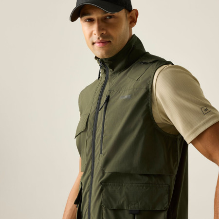 Pánská vesta Regatta Anti-Insect Travel Light B/W