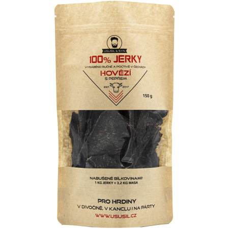 Jerky Usušil & Syn Hovězí s pepřem 150 g