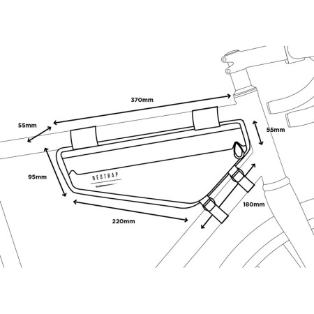 Brašna do rámu Restrap Frame bag Small