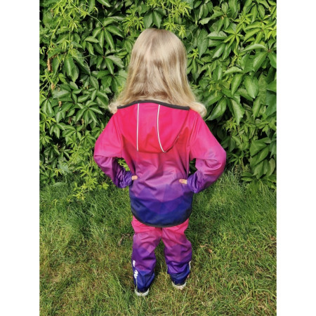 Dětská softshellová bunda WAMU Mozaika purple