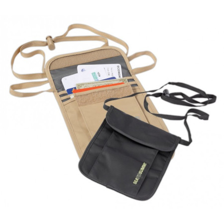 Pouzdro Sea to Summit 3 Pocket Neck Pouch - sand/slate
