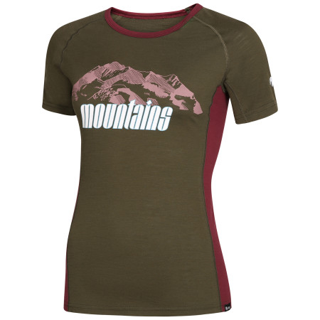 4camping.cz - Dámské triko Zulu Merino Mountains 160 Short Block - XS / zelená