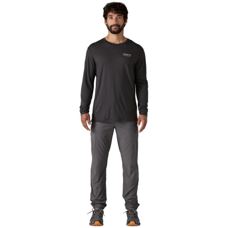 Pánské triko Patagonia M's L/S Cap Cool Merino Blend Graphic Shirt