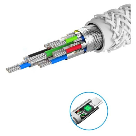 Kabel Swissten Kevlar USB / USB-C 1,5 m