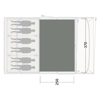 Koberec ke stanu Outwell Cozy Carpet Florida / Alabama 6 Air