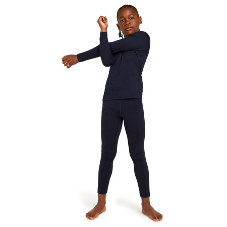 Dětské funkční triko Icebreaker K 200 Oasis LS Crewe Midnight Navy