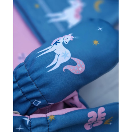 Dětské zimní palčáky WAMU Jednorožci