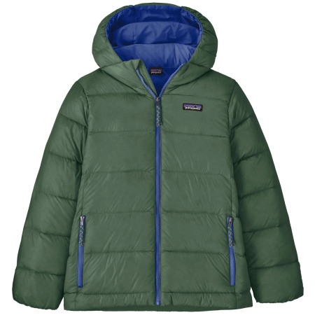 Dětská bunda Patagonia K's Hi-Loft Down Sweater Hoody - Canopy Green