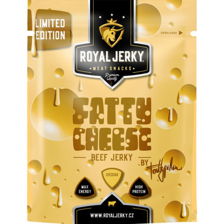 Sušené maso Royal Jerky Beef Fatty Cheese 9x22g