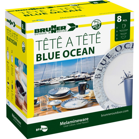 Sada nádobí Brunner Set tête-à-tête Blue Ocean 8 pcs