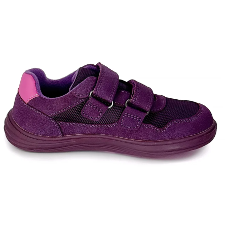 Dětské celoroční barefoot boty Bugga Safi Dark Purple