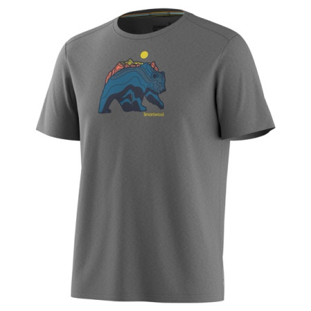 Pánské funkční triko Smartwool Men's Bear Strata Active Short Sleeve Graphic Tee