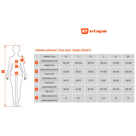 Dámský cyklistický dres Etape Violet