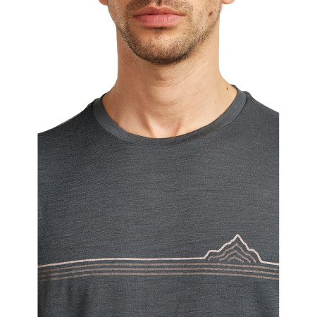 Pánské triko Icebreaker Men Merino 150 Tech Lite SS Tee Range Stripes