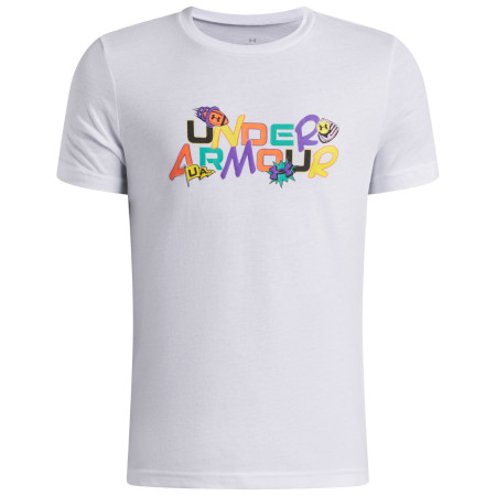 Dětské funkční triko Under Armour UA B Patch Pack Wm SS White