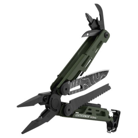 Multifunkční nůž Leatherman Signal Green Topo