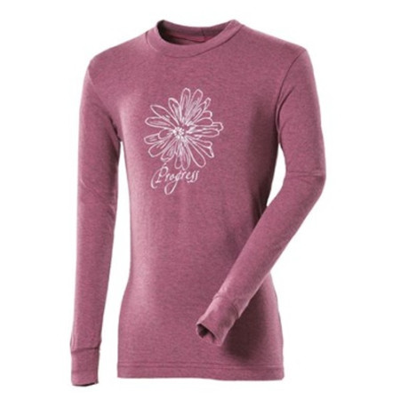 Dětské triko Progress DT PEDRO KID 26GA Květina dl.r. fialová