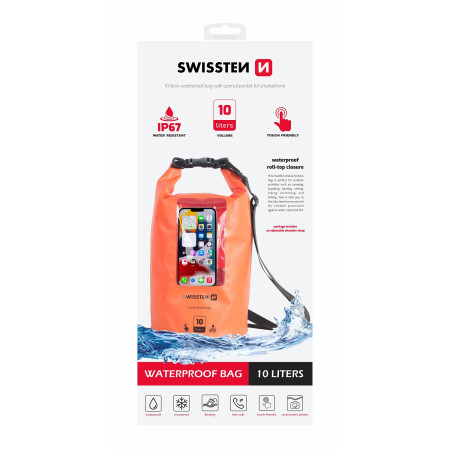 Vodotěsné pouzdro Swissten WATERPROOF ORANŽOVÉ (10L)