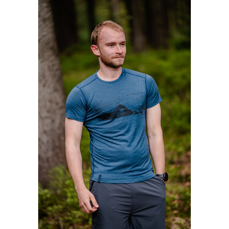 Pánské triko MOOA Merino Lyolite Highlander 150 Short