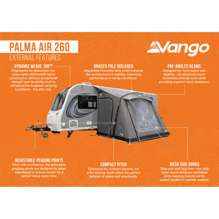 Stan ke karavanu Vango Palma Air 260