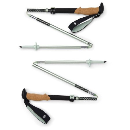 4camping.cz - Trekové hole Black Diamond Pursuit FLZ Trekking Poles - 125 cm / černá/zelená