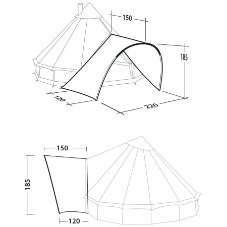 Přístavek ke stanu Robens Front Porch