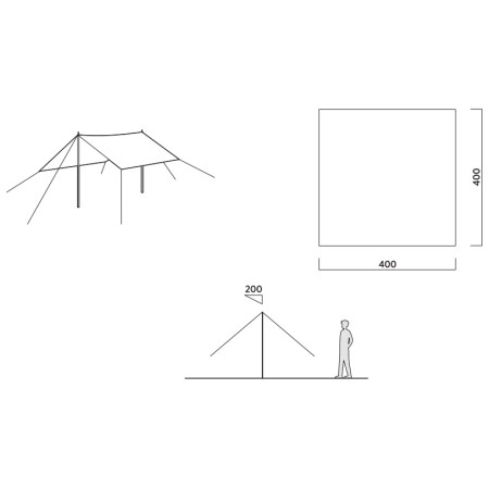 Přístřešek Easy Camp Totak Tarp 4 x 4 m