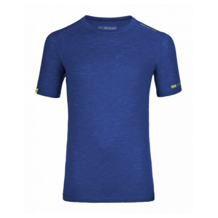 Pánské termoprádlo Ortovox Merino 105 Ultra Short Sleeve-modré-čelní pohled