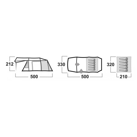 Stan rodinný Husky Caravan Dural 12