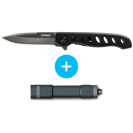 Set nůž Gerber Evo Jr. + baterka Gerber Tempo Microlight